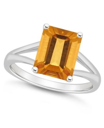 Женское кольцо Macy's Citrine из стерлингового серебра
