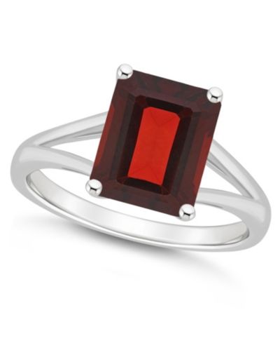 Женское кольцо Macy's Garnet 4 ct.t.w. Sterling Silver