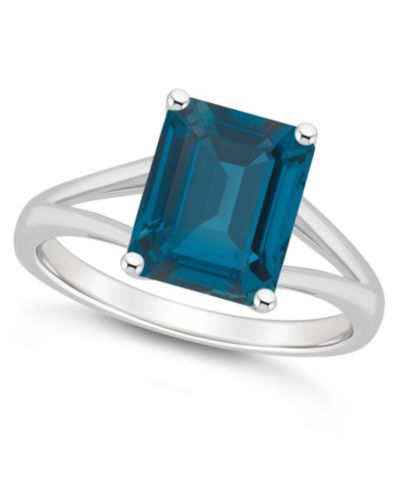 Кольцо Macy's Women's London Blue Topaz в Sterling Silver