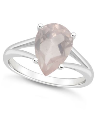Macy's Women's Rose Quartz (2-3/4 ct.t.w.) Ring in Sterling Silver