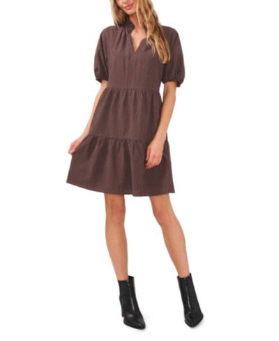Женское платье CeCe Cotton Check Babydoll