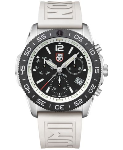 Luminox Мужские часы Pacific Diver, швейцарский хронограф, белый ремешок, 44mm