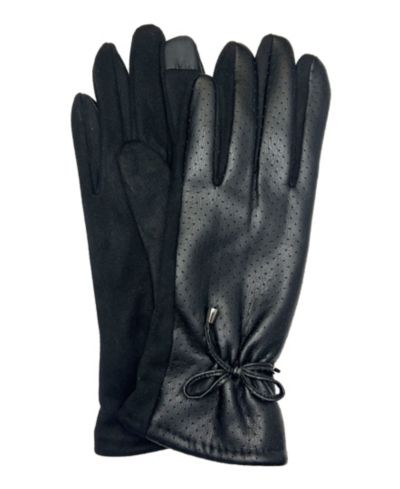 Женские перчатки Marcus Adler Bow Faux Leather Touchscreen
