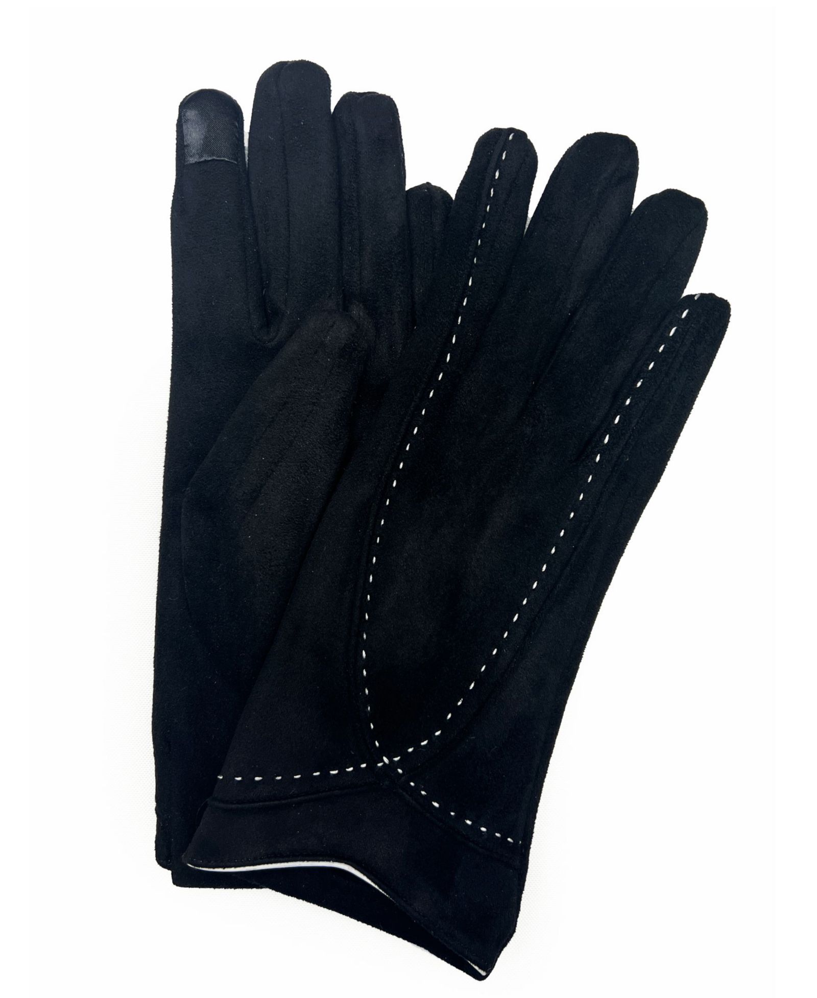 Женские перчатки Marcus Adler Stitched Faux Suede Touchscreen