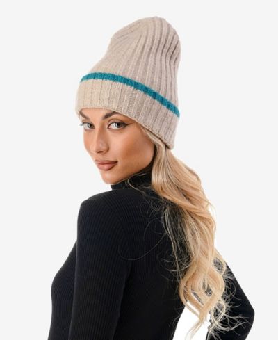 Женская трикотажная шапка Marcus Adler Stripe Cuff Ribbed