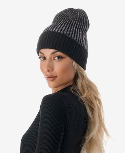 Marcus Adler Женская вязаная шапка Confetti Cuff Ribbed Knit