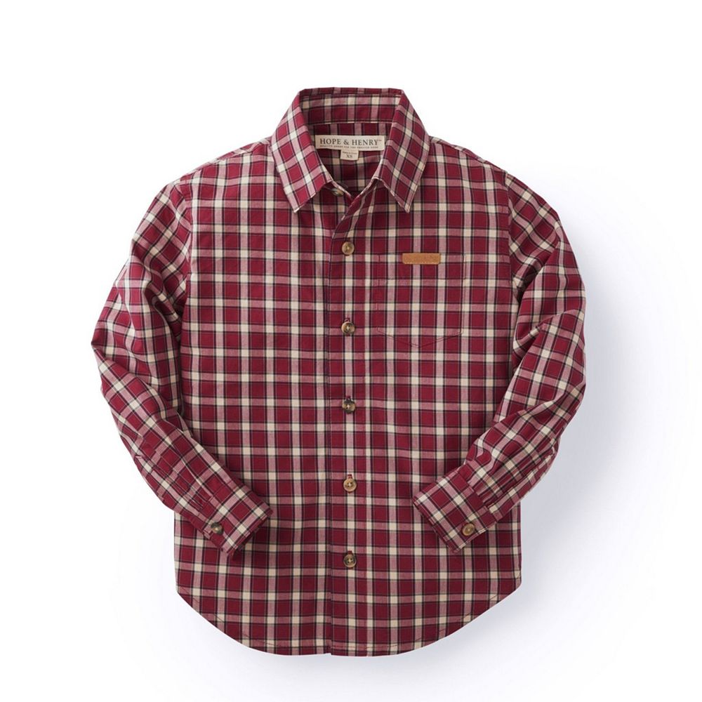 Hope & Henry Детская рубашка Poplin Button Down для мальчиков