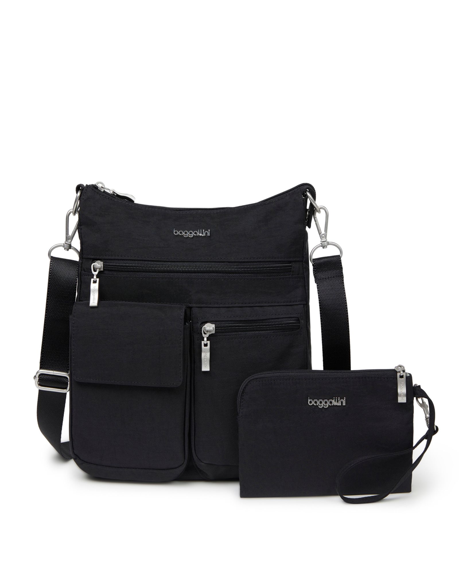 Baggallini Women's Modern Everywhere Slim Crossbody with RFID Wristlet, Set 2 Piece