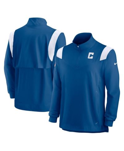 Мужская кофта Nike Indianapolis Colts Sideline Coach Chevron Lockup Quarter-Zip с длинным рукавом