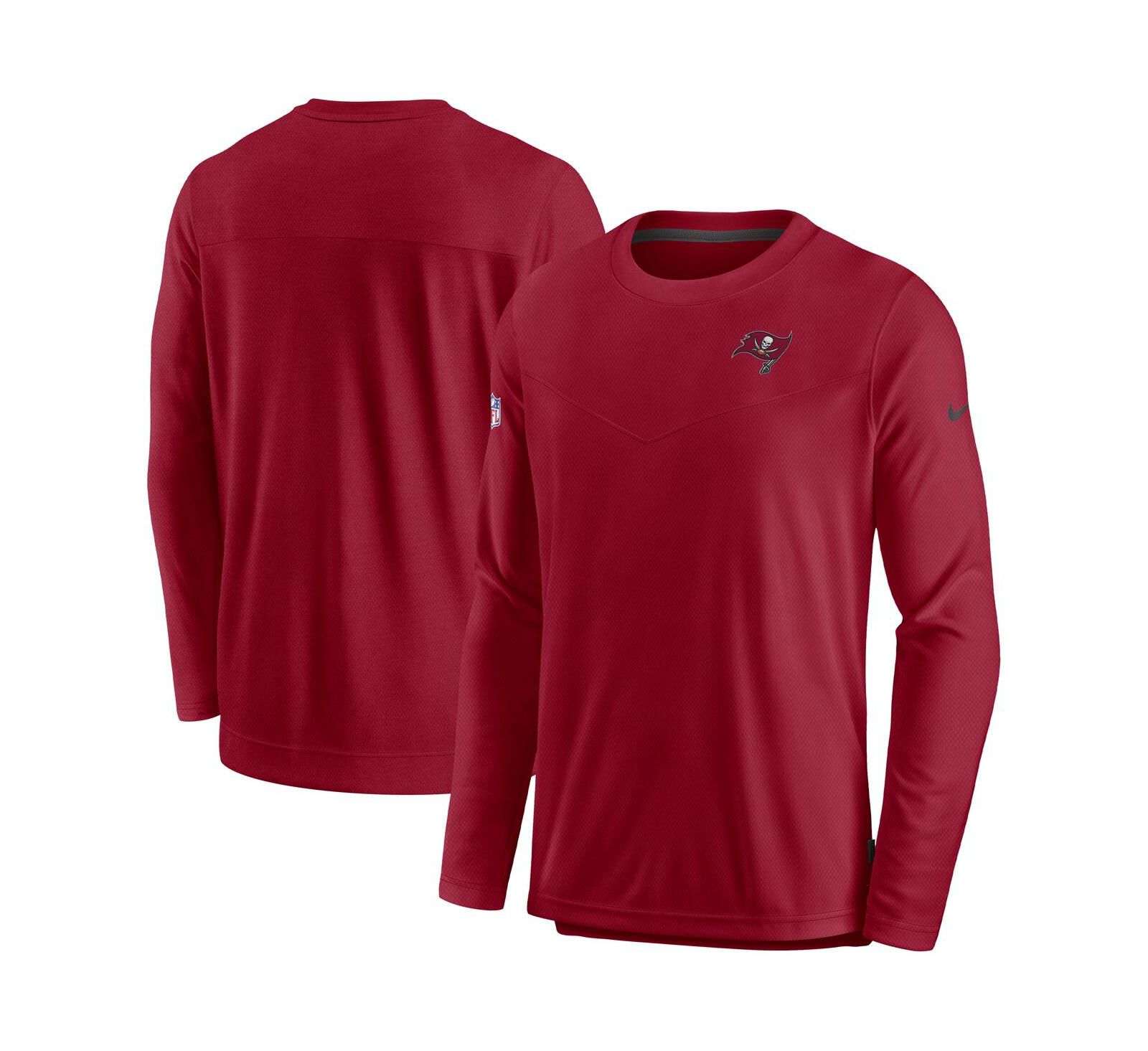Men's Nike Red Tampa Bay Buccaneers Sideline Lockup Performance Long Sleeve T-shirt