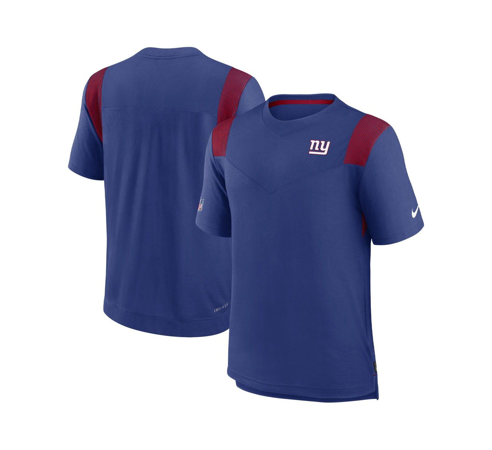 Мужская футболка Nike Royal New York Giants Sideline Tonal Logo Performance Player