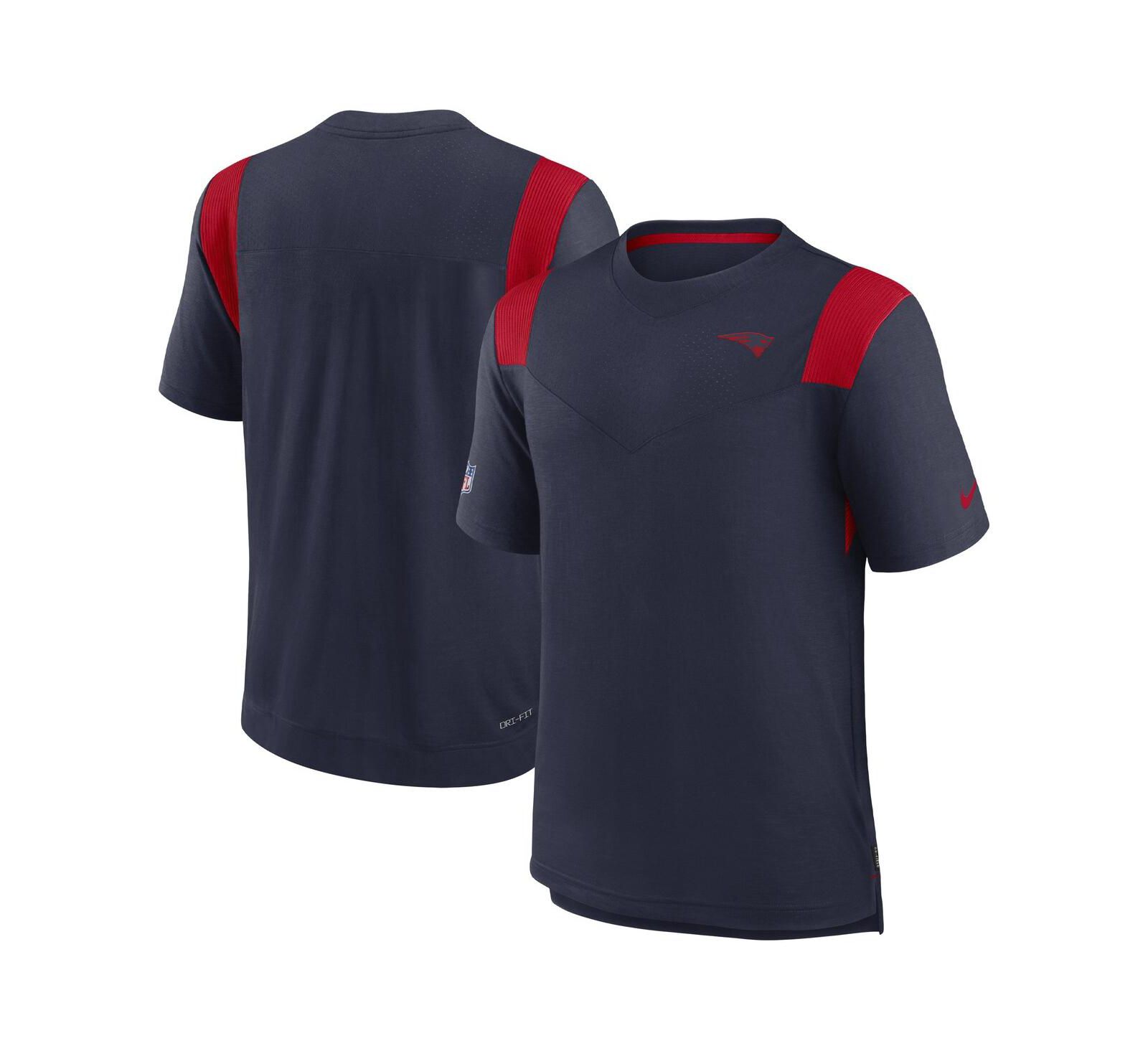 Men's Nike Navy New England Patriots Sideline Tonal Logo Performance Player T-shirt