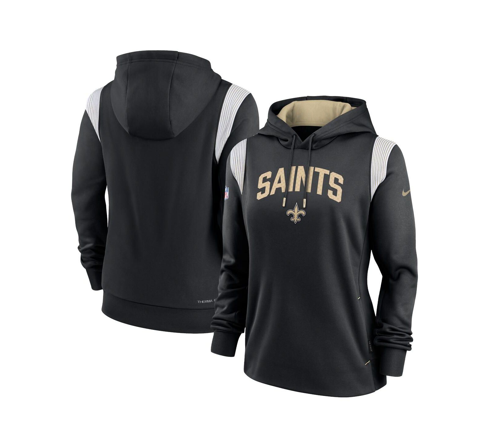 Nike Женское худи Nike Black New Orleans Saints Sideline Stack Performance