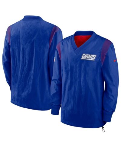 Мужская ветровка Nike Royal New York Giants Sideline Team ID Reversible Pullover Windshirt