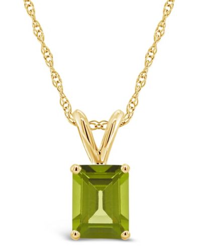 Подвеска-кулон с перидотом (1-3/4 ct. t.w.) в золоте 14K Yellow Gold