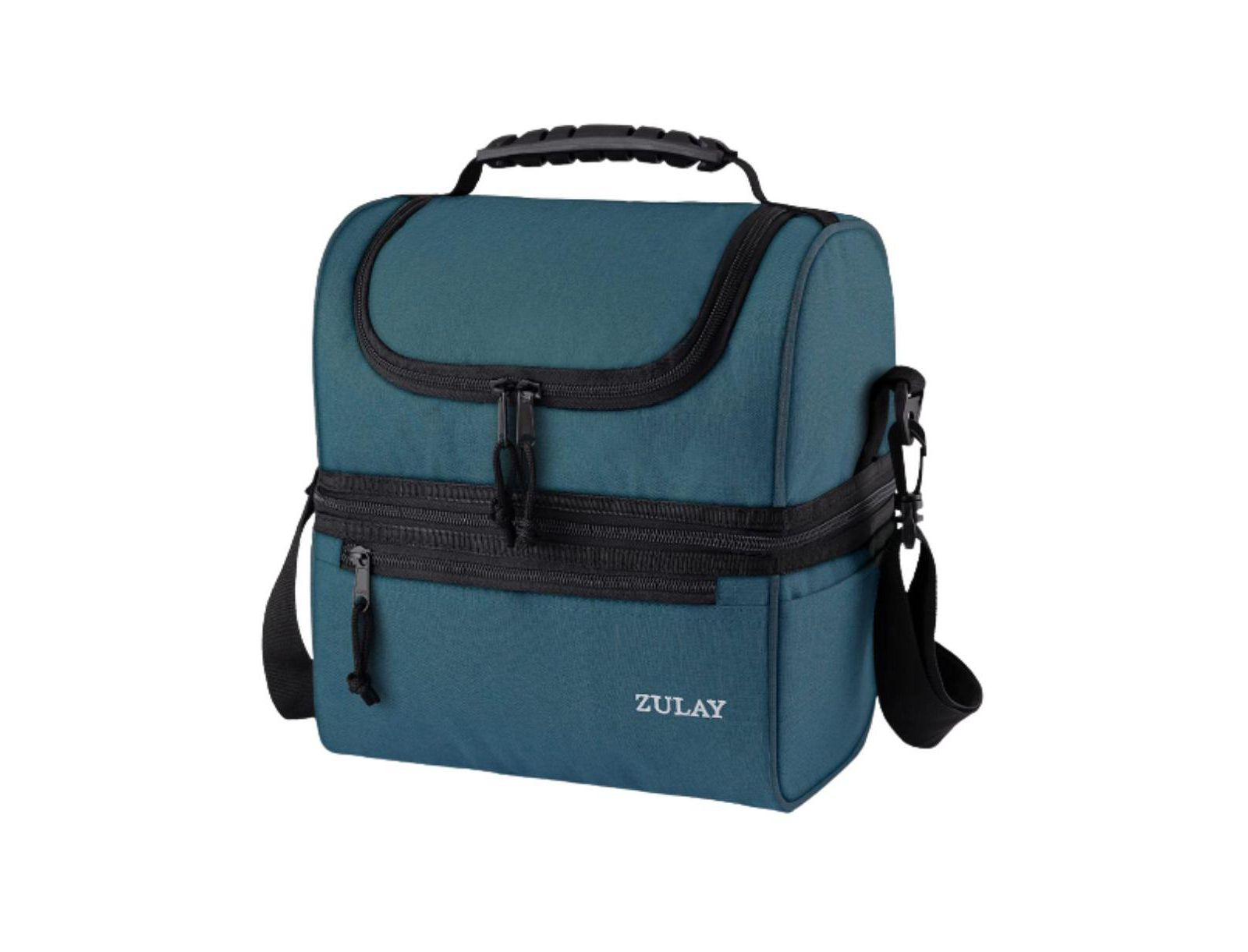 Insulated Lunch Bag Dual Compartment with Adjustable Strap
