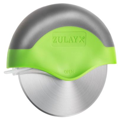 Zulay Kitchen Razor Sharp Stainless Steel Pizza Wheel Cutter With Protective Blade Guard