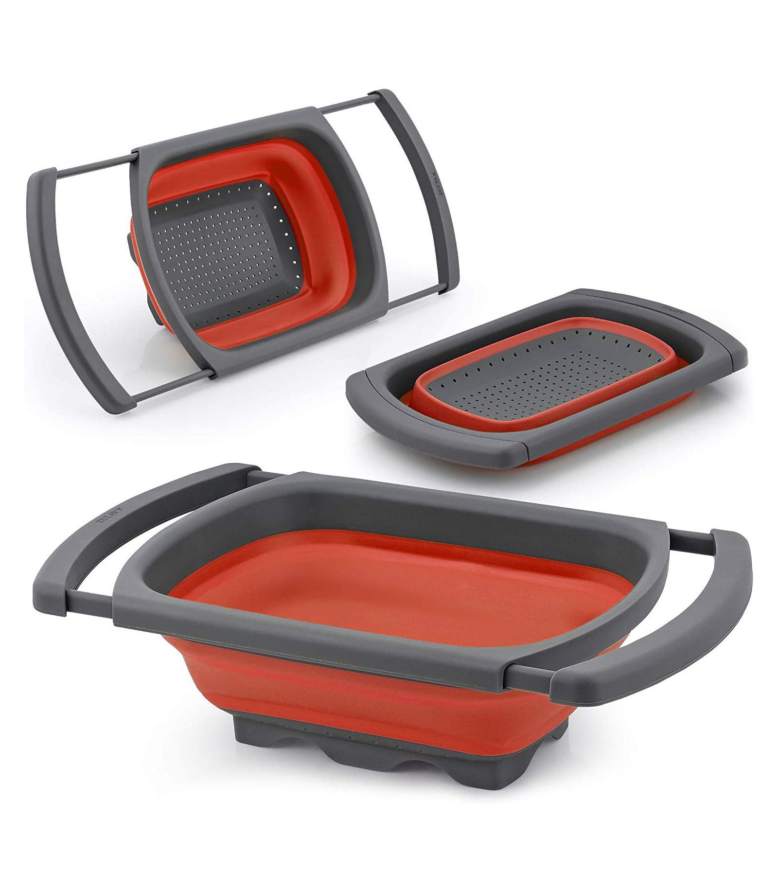 Zulay Kitchen Collapsible Colander With Extendable Handles