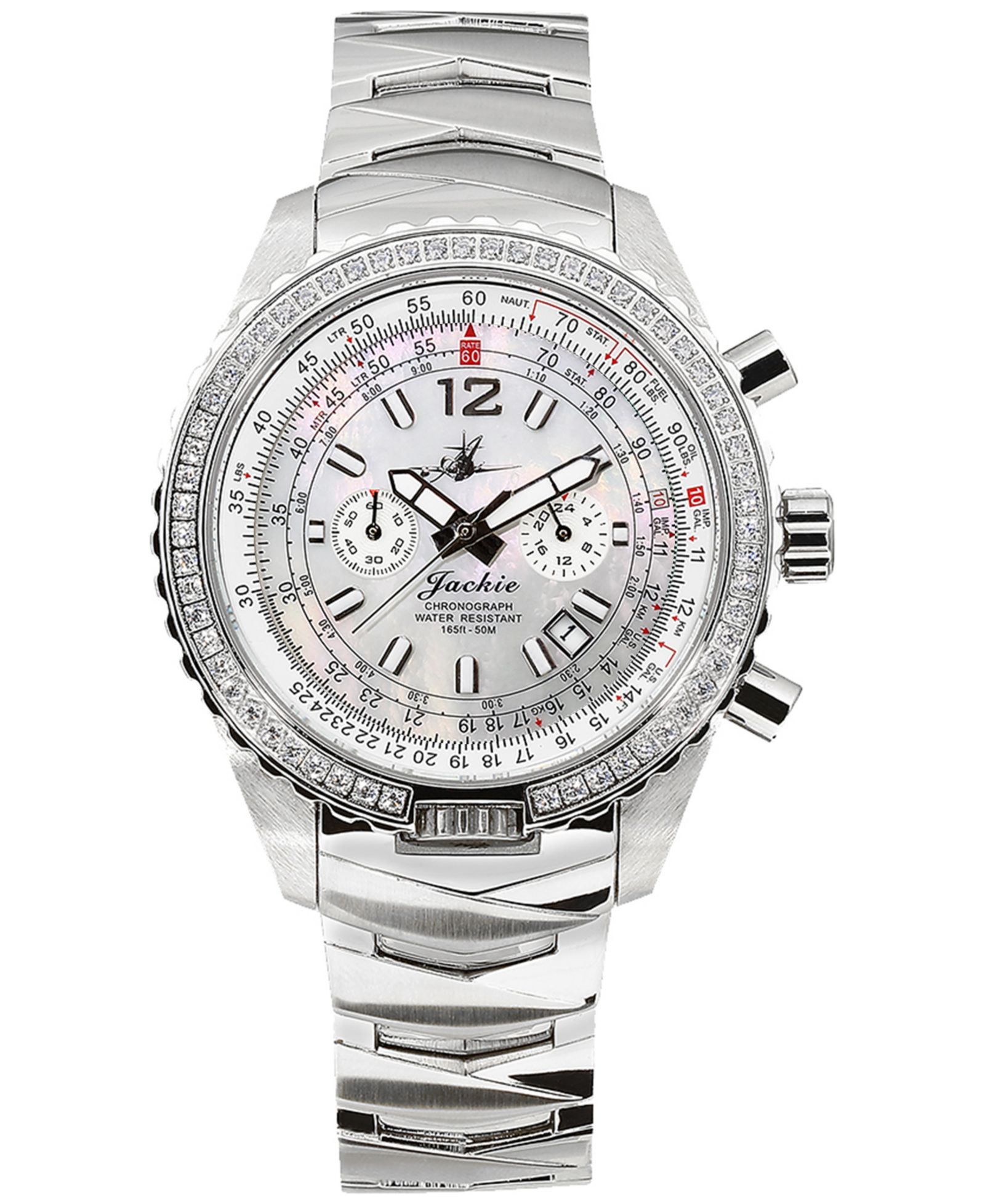 Женские часы Abingdon Co. Jackie Chronograph Stainless Steel