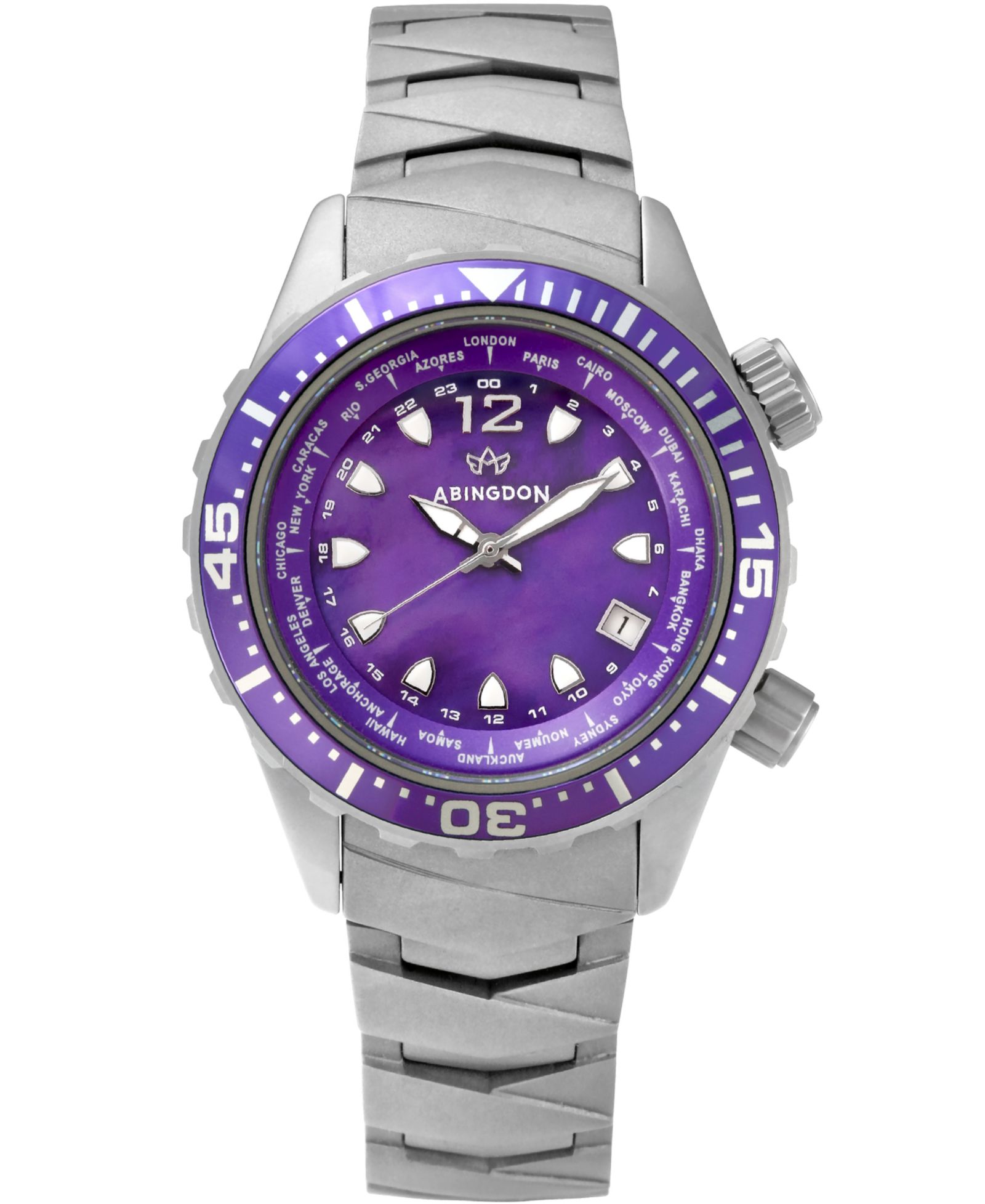 Женские часы Abingdon Co. Marina Diver's Multifunctional Titanium, 40mm