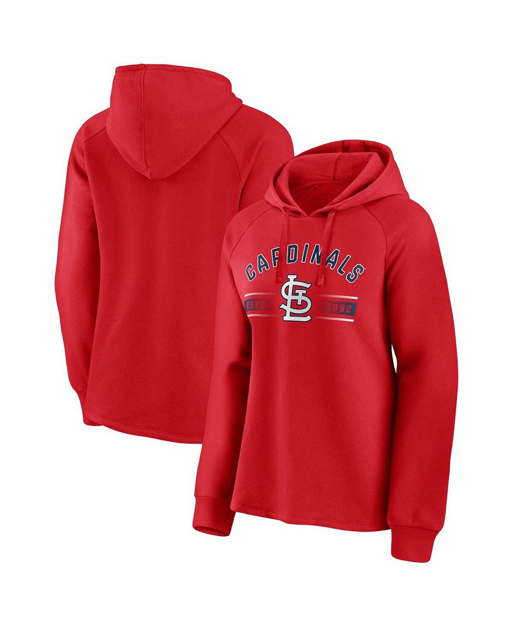 Fanatics Женский худи Raglan, St. Louis Cardinals, красный
