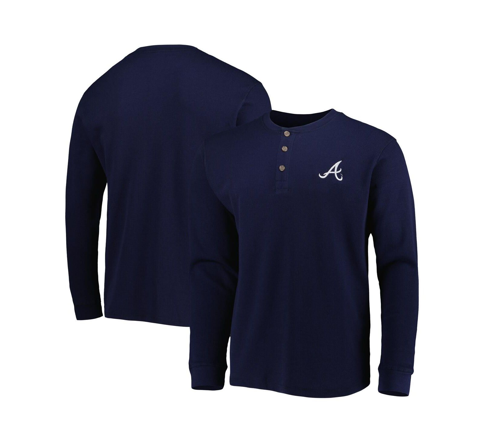 Мужская футболка Dunbrooke Atlanta Braves Navy Maverick с длинным рукавом