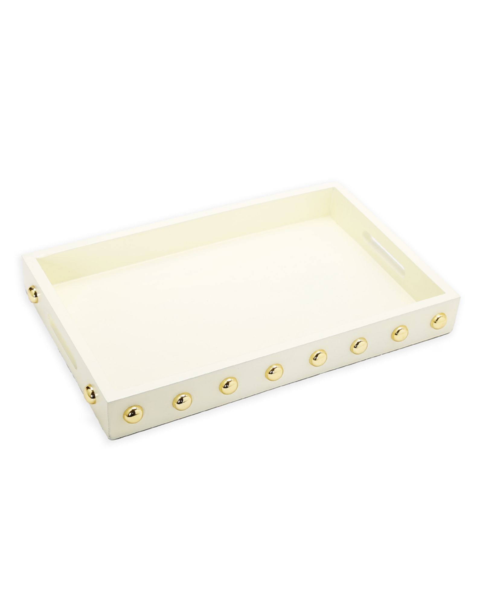 Декоративный сервировочный поднос Classic Touch с дизайном Shiny Ball, 16" x 10"