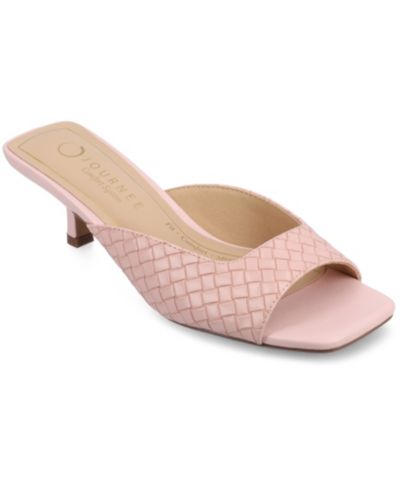 Journee Collection Женские туфли Larna Square Toe Slip On Kitten Heels