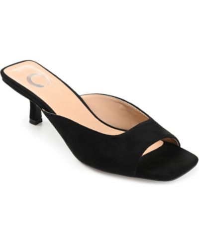 Journee Collection Женские туфли Larna Square Toe Slip On Kitten Heels