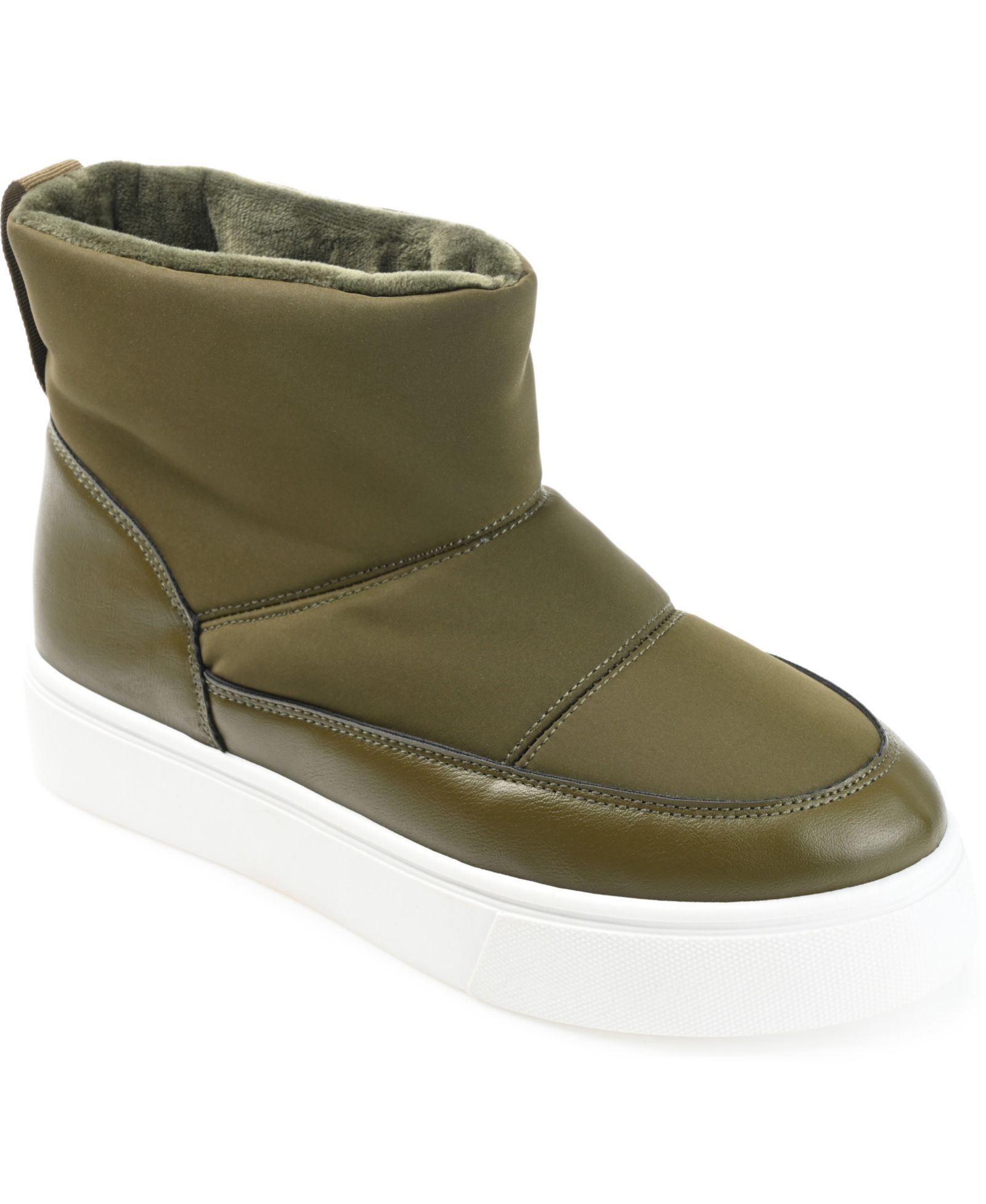 Journee Collection Women's Sethie Platform Cold Weather Puffer Booties