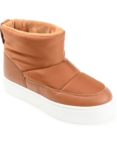 Journee Collection Women's Sethie Platform Cold Weather Puffer Booties