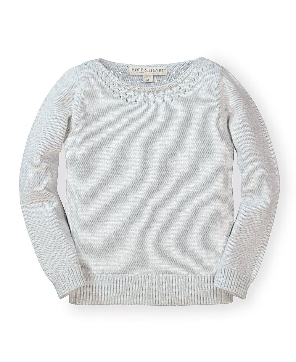 Свитер Hope & Henry Baby Girls Pointelle Detail