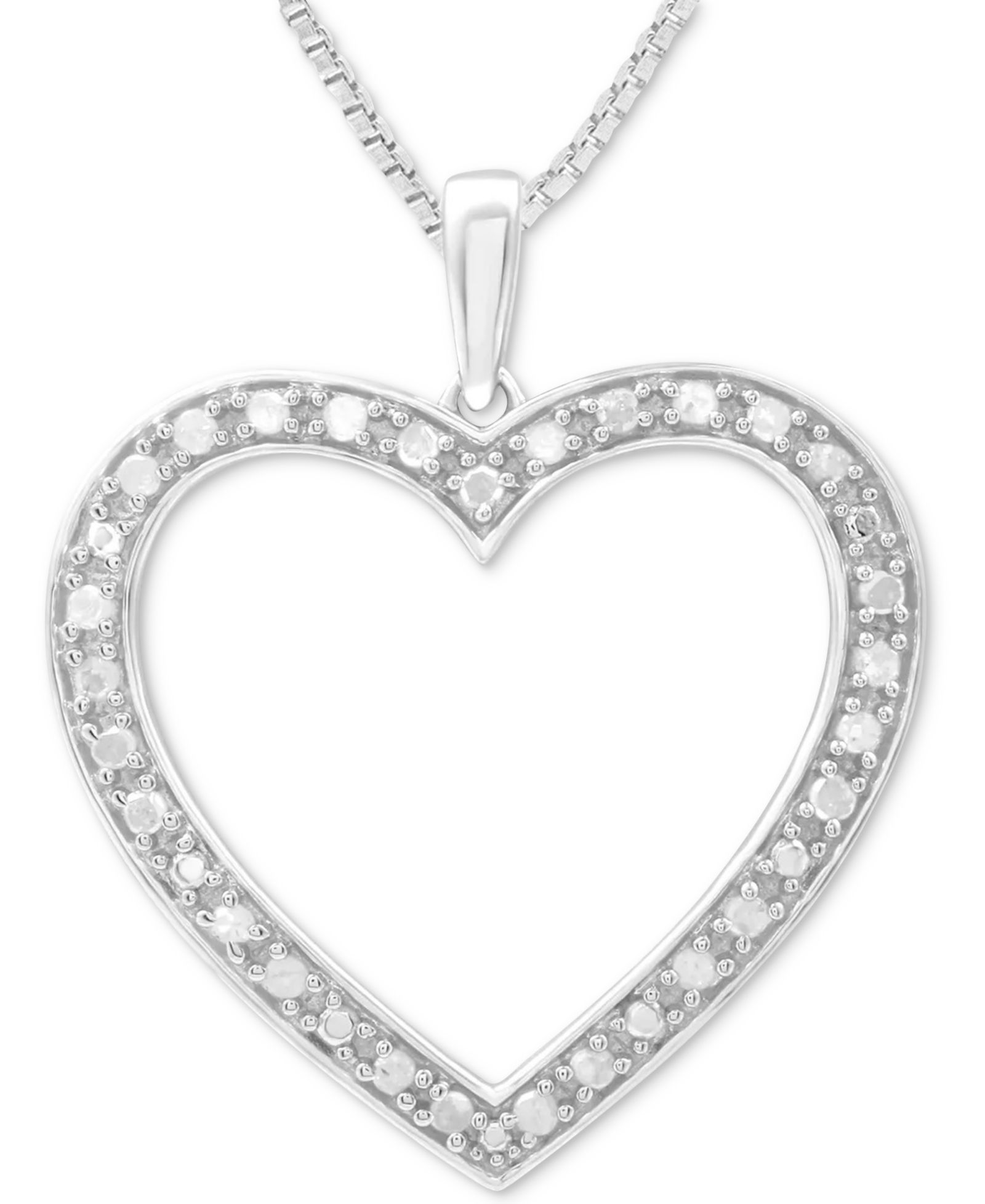 Marsala Ожерелье с подвеской Diamond Heart в стерлинговом серебре