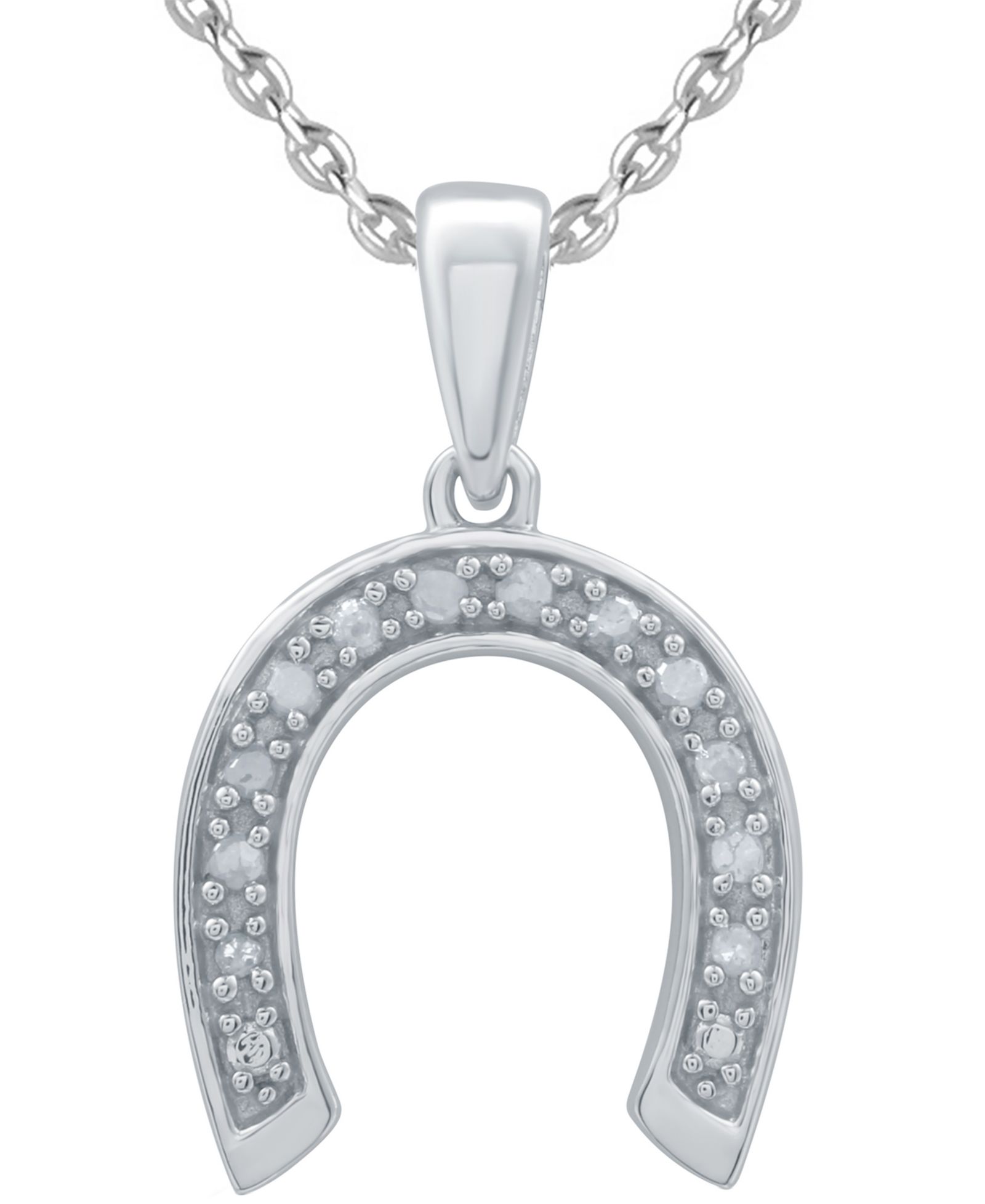 Подвеска-кулон Diamond Horseshoe в серебряном покрытии