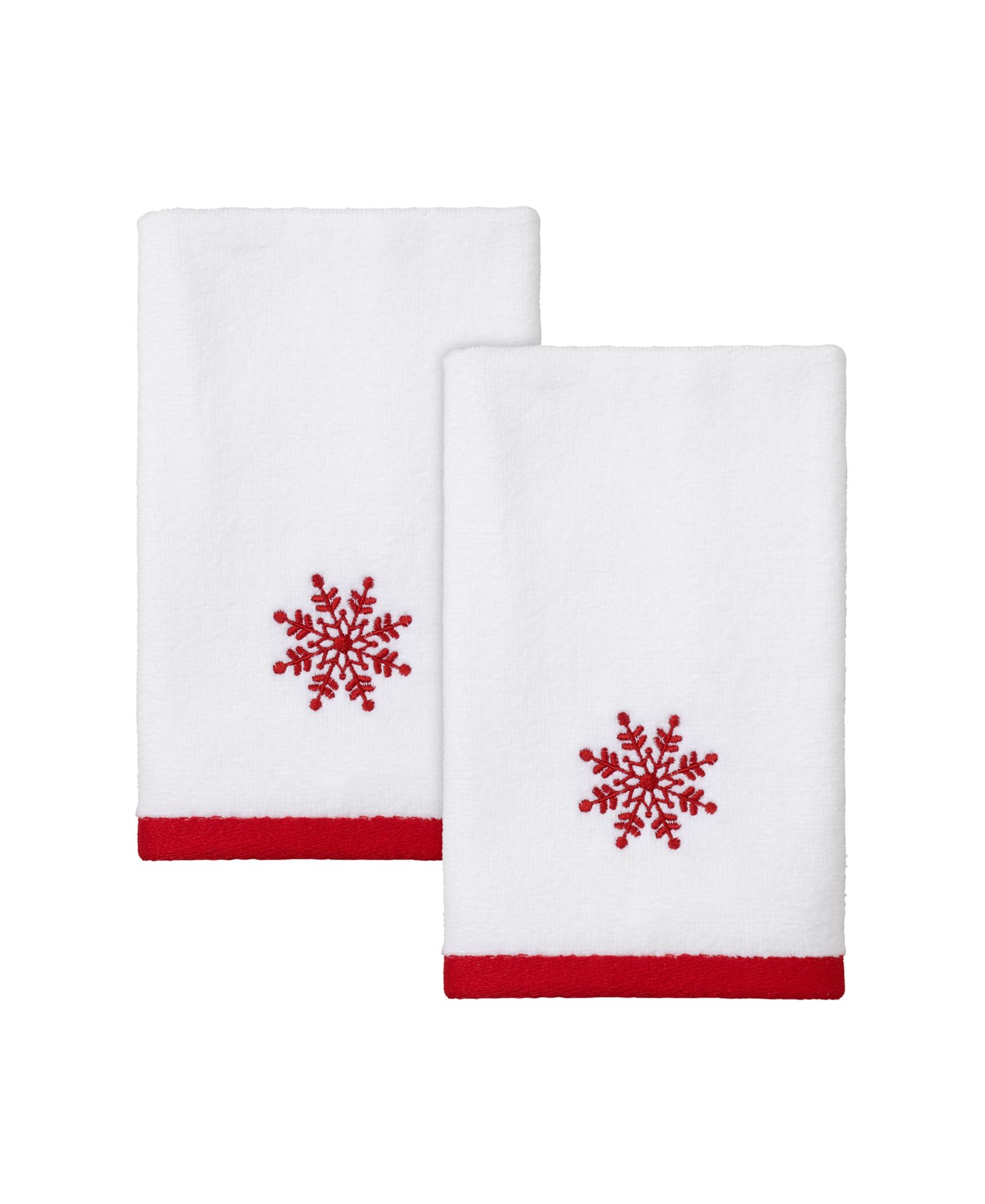 Набор полотенец для рук Avanti Sparkle Snowflakes 2-Pc. 11" x 16"