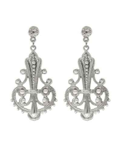 2028 Large Filigree Drop Post Earrings