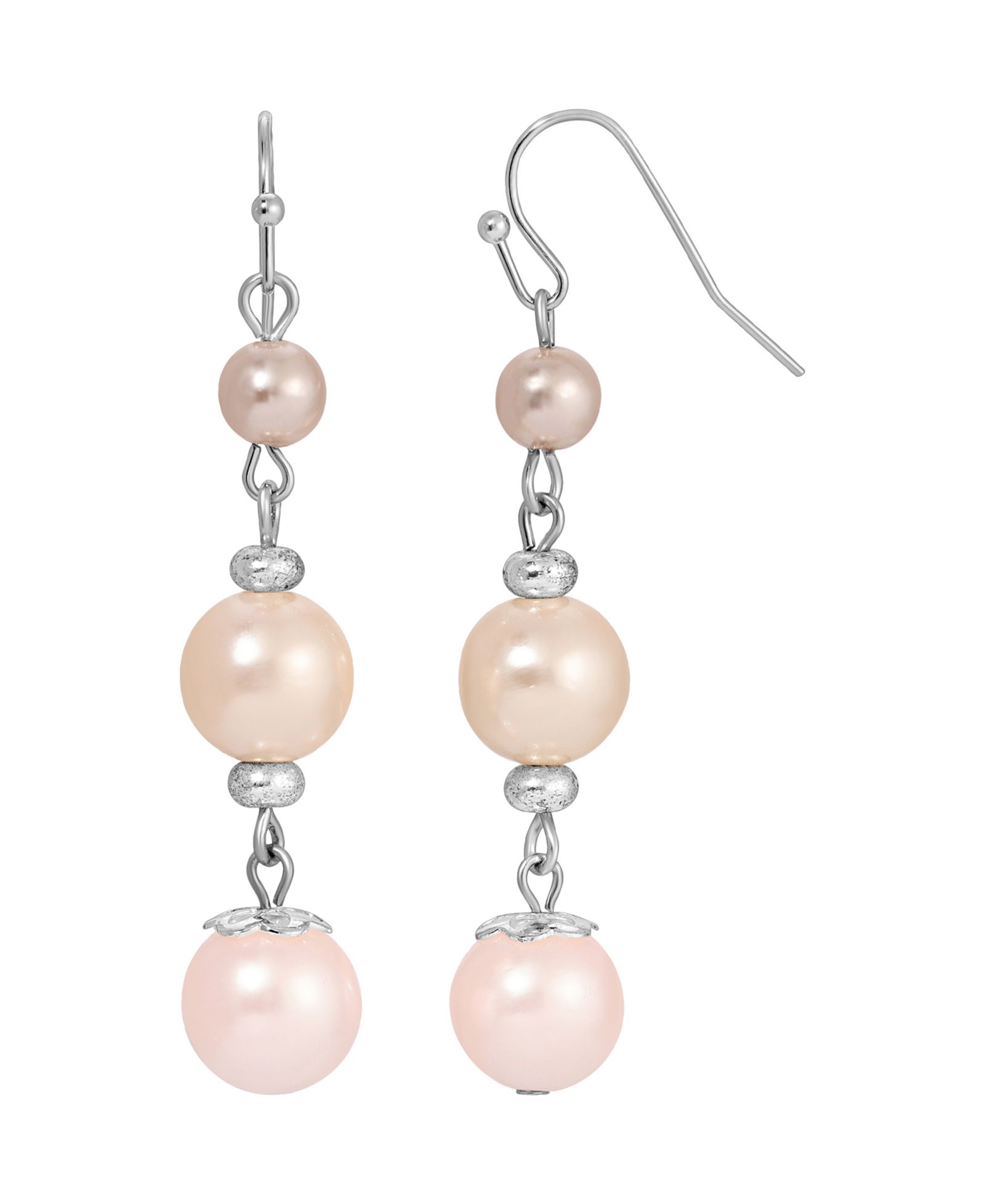 Серьги 2028 Multi Color Imitation Pearl Drop