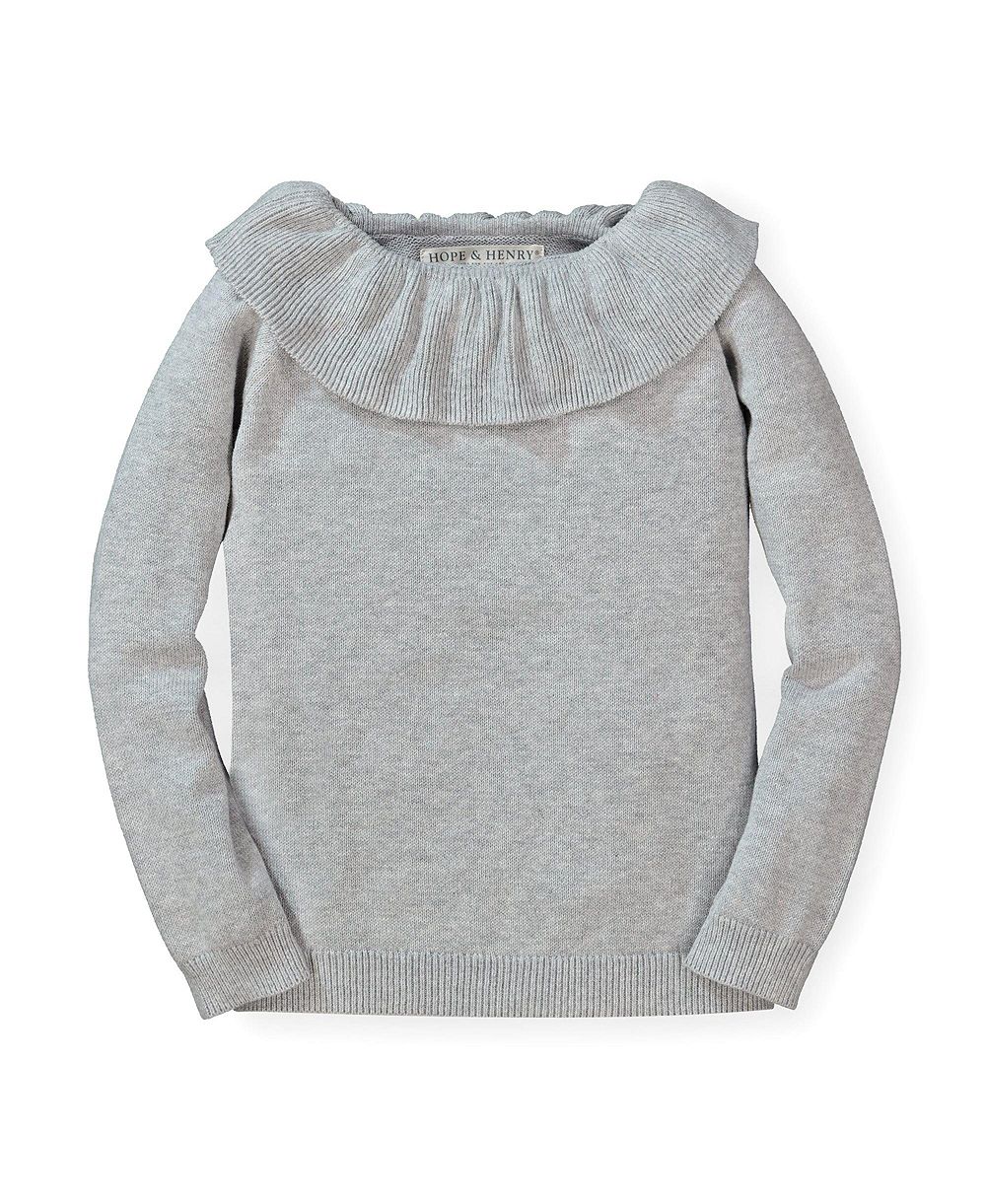 Свитер Hope & Henry Baby Girls Ruffle Collar