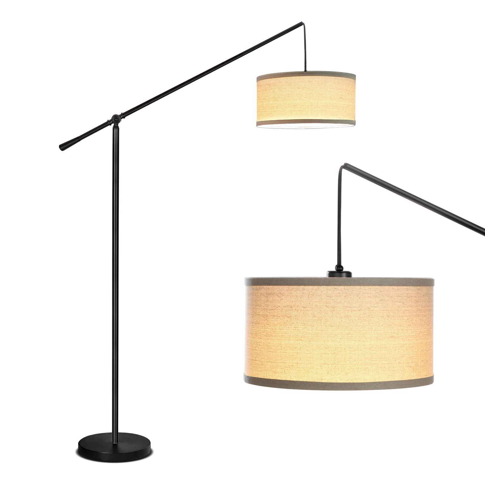 Hudson 70" LED Arc Floor Lamp with Adjustable Height