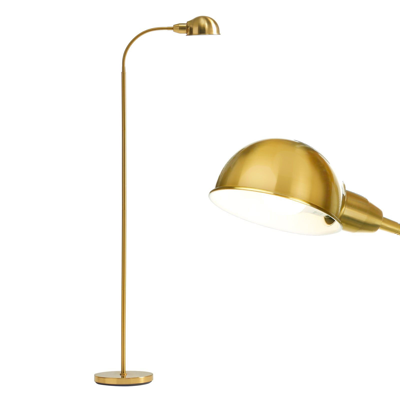 Regent 68" Adjustable Gooseneck Pharmacy Reading LED Floor Lamp