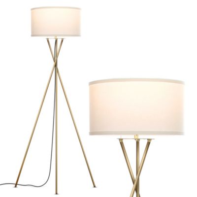Jaxon 60" LED Contemporary Tripod Floor Lamp with Drum Shade