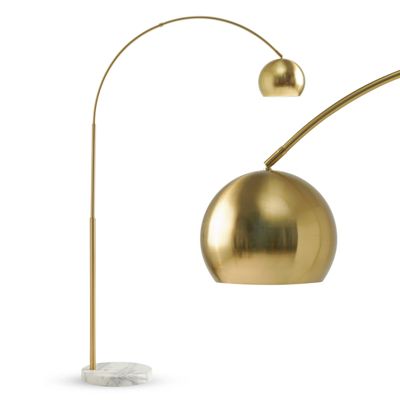 Напольный торшер Olivia LED Contemporary Arc with Heavy-Weighted Marble Base (75")