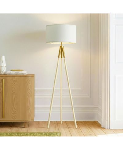 Brightech Levi современный напольный торшер LED Tripod Gold Accent 61"