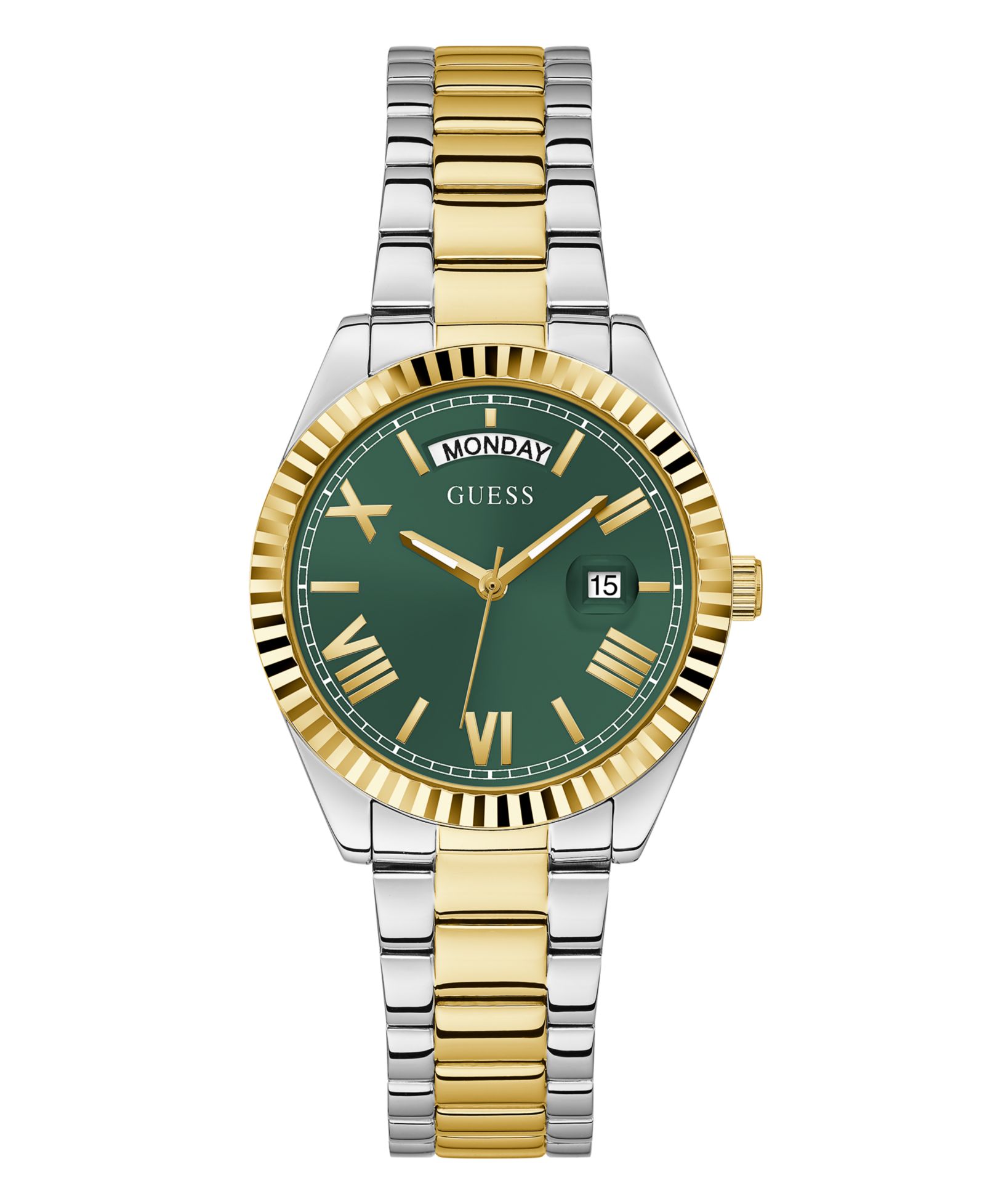 GUESS Женские наручные часы из нержавеющей стали, двухцветные, 36mm