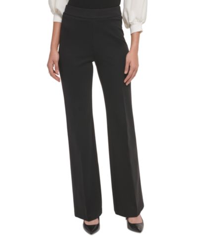 DKNY Женские брюки из мягкого трикотажа Ponte с высокой посадкой