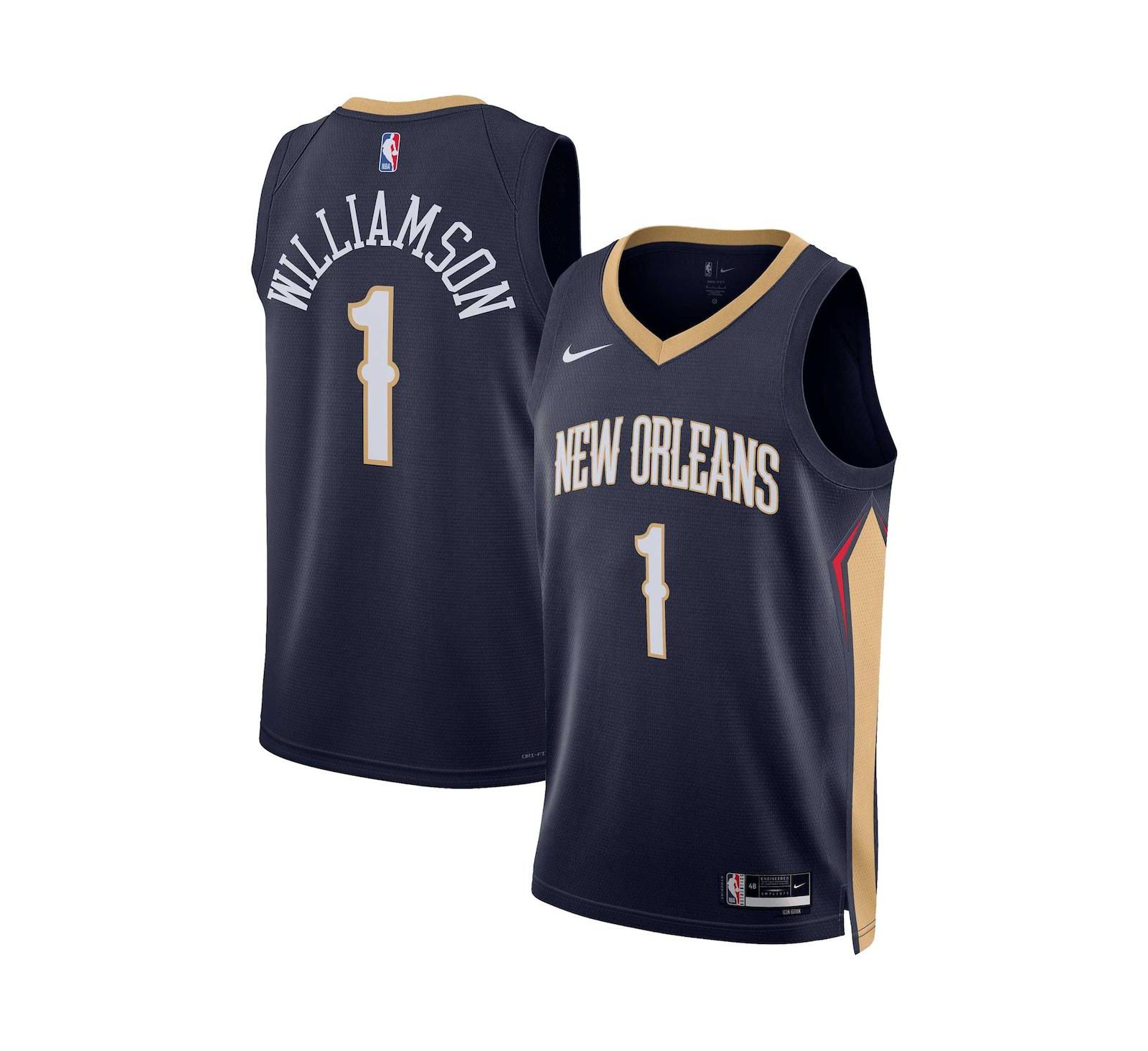 Men's Nike Zion Williamson Navy New Orleans Pelicans Swingman Jersey - Icon Edition