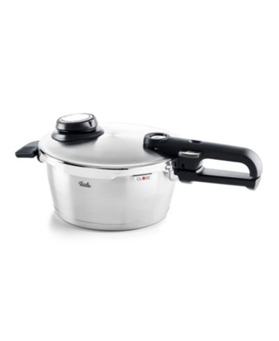 Fissler Vitavit Premium Stainless Steel 2.6 Quart Pressure Cooker with Steamer Insert