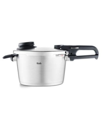 Fissler Vitavit Premium Stainless Steel 8.5 Quart Pressure Cooker with Steamer Insert