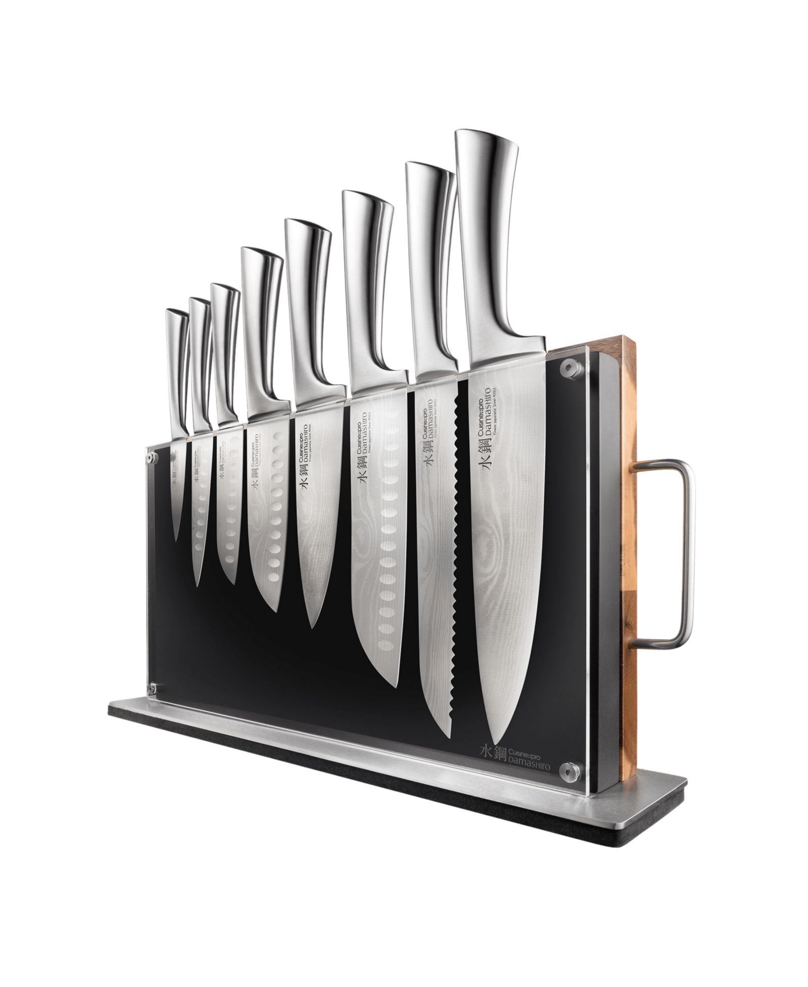 Cuisine::pro® Damashiro Bodo Knife Block With Chopping Board Set, 10 Piece