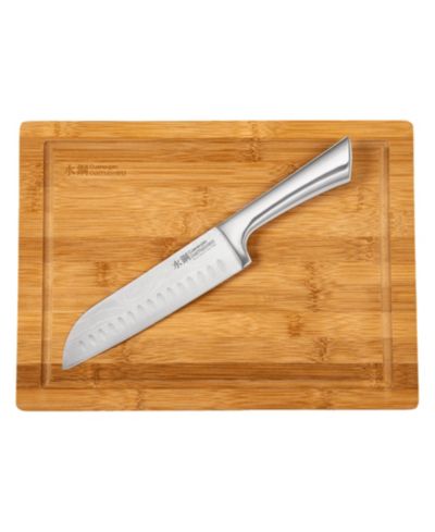 Cuisine::pro® набор ножей Santoku 6.5" и доска 10"x13.5" Damashiro